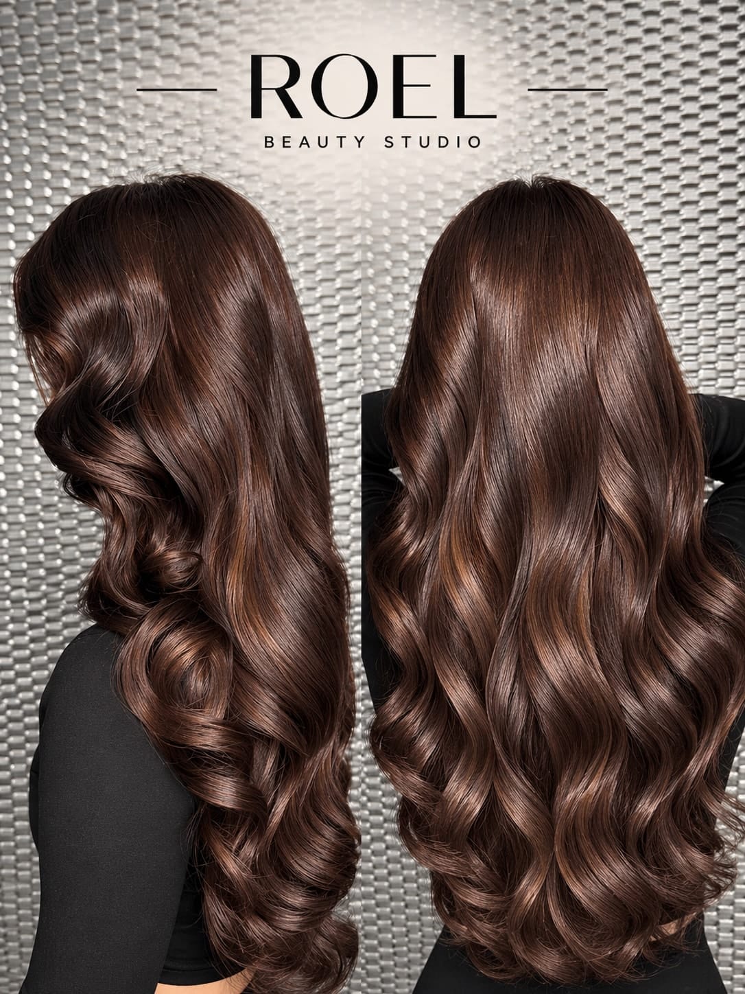 Lesklé gaštanové vlny, ROEL Beauty Studio Banská Bystrica